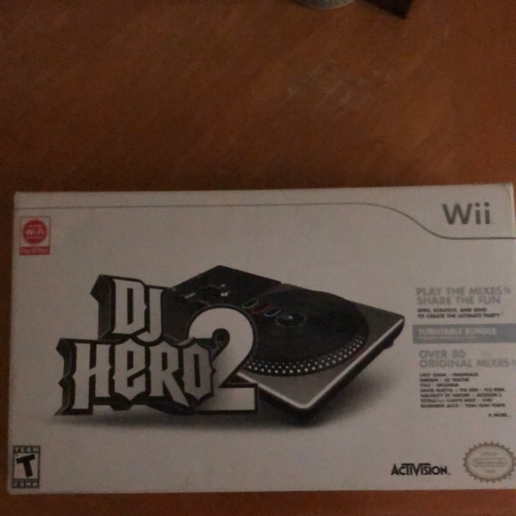 WII “DJ Hero2” is dated, but plays just fine,although it has been safely stored! - Picture 1 of 8